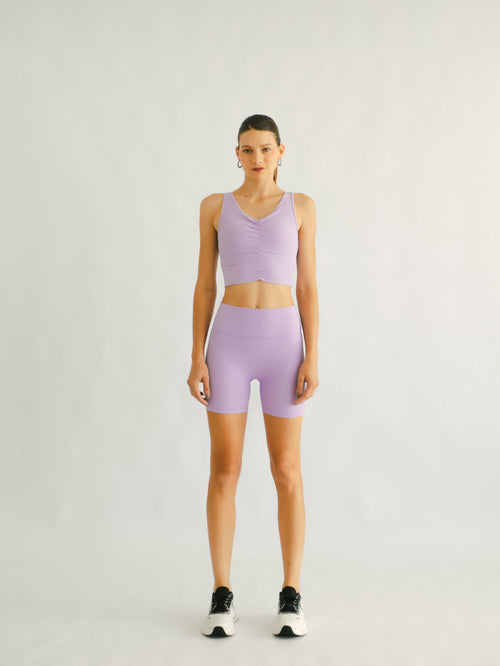 conjunto gym lavanda para mujer real Mollter